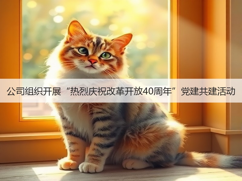 公司组织开展“热烈庆祝改革开放40周年”党建共建活动