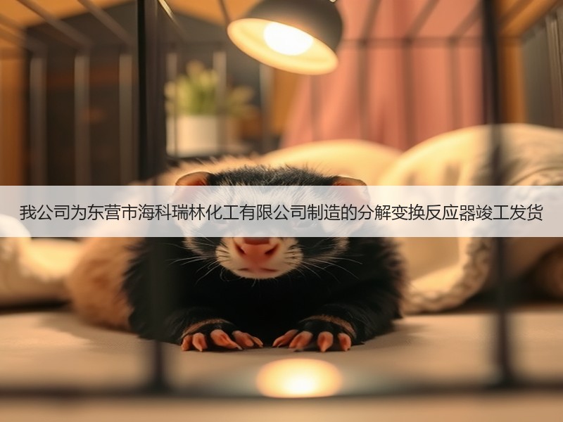 我公司为东营市海科瑞林化工有限公司制造的分解变换反应器竣工发货