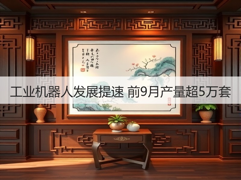 工业机器人发展提速 前9月产量超5万套